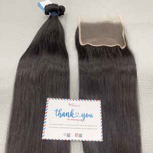 Venta al por mayor de alta calidad 100% Virgen Remy extensiones de cabello crudo vietnamita natural sedoso cabello liso - Product Image 3