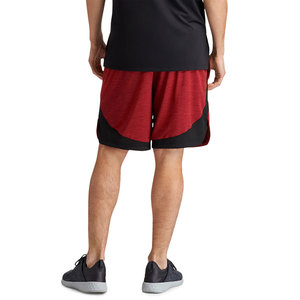 Shorts de jogging décontractés pour hommes, respirants, écologiques, en toile unie rouge, taille mi-haute, en coton et polyester, pour la gym, l'entraînement et la course, personnalisables - Product Image 3