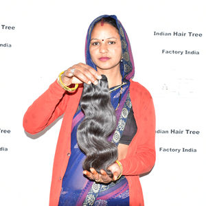 Onda del cuerpo fabrica cutícula alineada natural al por mayor cabello virgen templo indio cabello humano fabrica extensiones crudo - Product Image 1