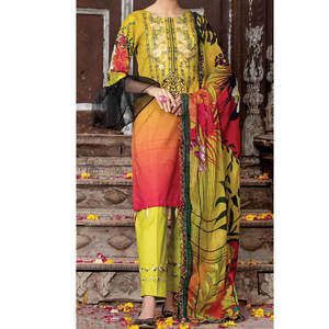 ชุดเดรส3ชิ้นสำหรับผู้หญิงชุดเดรสลำลองสำหรับผู้หญิงชุดเดรสสไตล์ใหม่ล่าสุดสำหรับผู้หญิงปากีสถาน - Product Image 5