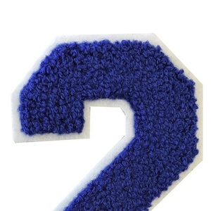 Custom Overlock-Edge Flower-Chenille Embroidered Iron-On Patches Logo Embroidery-Broder Chenill-Patches - Product Image 6