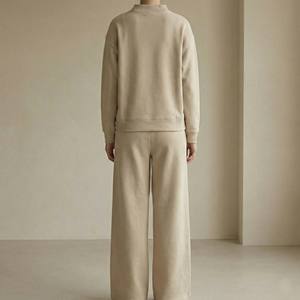 Nouvelle Collection 2026 : Ensemble Minimaliste Monochrome – Short Skinny et Pull Col Montant – Personnalisation Logo – Streetwear 100% Coton - Product Image 6