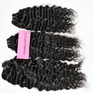 Unprocessed Indian 100% Virgin Black Hair Bundle Natural Color Aligned Cuticle No Processing Women's Human Hair <b>Extensions</b> - Product Image 3