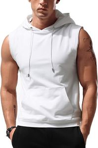 Tank Tops Sports Bodybuilding Stringer Muscle Cut Off T Shirt Men's <b>Sleeveless</b> Gym <b>Hoodies</b> - Product Image 3