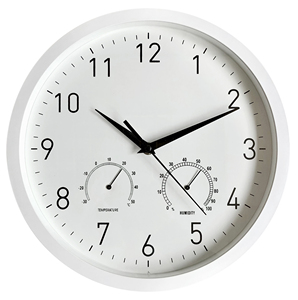 Orologio da parete con misurazione della temperatura e dell'umidità 31 cm. (Electro DH 93.335) - Product Image 1