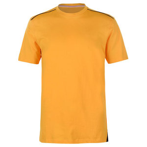 T-shirt à col rond classique pour hommes, en coton, surdimensionné, avec logo personnalisé, pour impression - Product Image 2