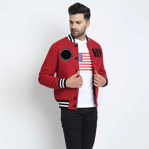 Conception confortable 2025 haut de Offre Spéciale hommes manches longues conception Premium laine matériel hommes veste universitaire - Product Image 4