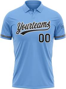 Polos de corte personalizado para deportes OEM de fábrica de algodón o tela Dri-Fit con estampado de logotipo para hombres y mujeres - Product Image 2