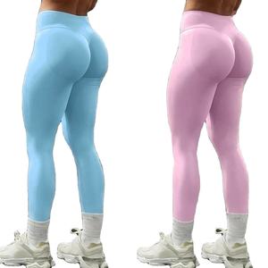 Leggings Yoga doux taille haute 3 lignes élastique femmes Fitness collants 2026 mode pantalon Gym femme vêtements de sport Sexy Leggins - Product Image 1
