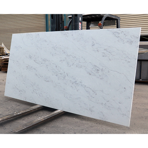 2025 nuevo pulido a mano Calacatta blanco gris venas cuarzo Artificial losas encimera para tocador superior cocina encimera recepción - Product Image 2