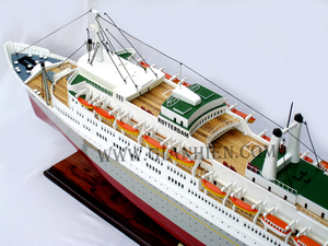 Gia Nhien Fabricant Design Personnalisé Bas quantité minimale de commande SS ROTTERDAM MODÈLE DE BATEAU EN BOIS MODÈLE DE BATEAU EN BOIS DE HAUTE QUALITÉ Fait à la main - Product Image 3