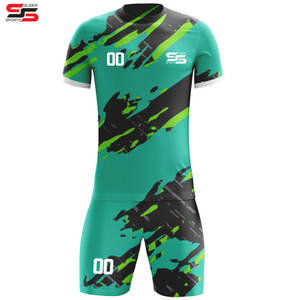 Conjuntos de uniformes de fútbol impresos por sublimación de diseño personalizado al por mayor OEM, uniforme de fútbol de color personalizado para hombres - Product Image 5