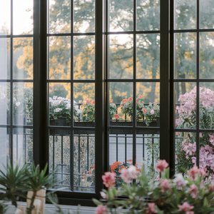 Diseño personalizado Patio Terraza Balcón Puerta corredera y rejillas Combinación Aislamiento térmico para su casa - Product Image 1