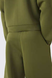 Chándal de gran tamaño con hombros caídos para hombre, pantalones de chándal acampanados, chándal de tela polar de algodón, conjunto de ropa de calle - Product Image 3