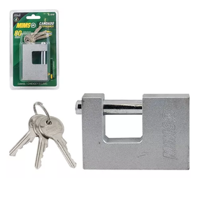 Lucchetto in Acciaio Anti-Leva da 80MM con 3 Chiavi WESTON BL-0240 - Product Image 1