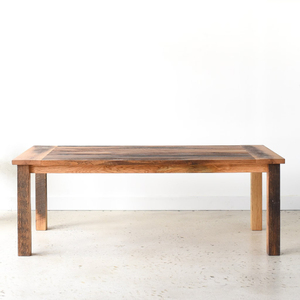 Vente en gros Table de salle à manger de ferme en bois de manguier Meubles rustiques en bois massif Armoires de salon de style vintage pliables et écologiques - Product Image 6