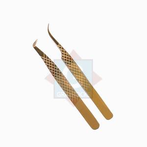 Reusable Eyelash Grafted Stainless Steel Custom Logo <b>Lash</b> Extension Tweezers - Product Image 3