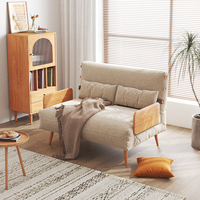 Sofá Cama Moderno y Cómodo que Ahorra Espacio, Sofá Cama Doble Extraíble para Sala de Estar, Sofá Cama Plegable Resistente