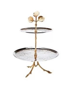 Fancy Decorative Designed Cake <b>Stand</b> Cake and <b>Cupcake</b> Display <b>Stand</b> Dessert <b>Stand</b> for Birthday and Wedding Party - Product Image 1