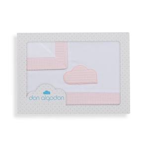 Juego de 3 Piezas de Ropa de Cama 100% Algodón con Diseño Sólido para Cochecito - Modelo Cloud Woven Technics - Product Image 1
