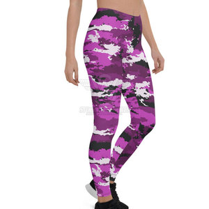 ออกแบบเลกกิ้งของคุณเอง เนื้อผ้าทึบ ระบายอากาศ แห้งเร็ว เป็นมิตรกับสิ่งแวดล้อม ราคาประหยัด ผลิตจากสแปนเด็กซ์/โพลีเอสเตอร์ สำหรับผู้หญิง - Product Image 2