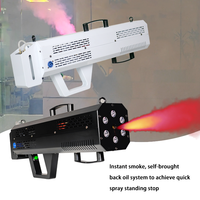 Igreslite 1500W Noir/Blanc Pistolet Fumée Portable DJ Mariage Soirée Machine à Brouillard Effets Scéniques