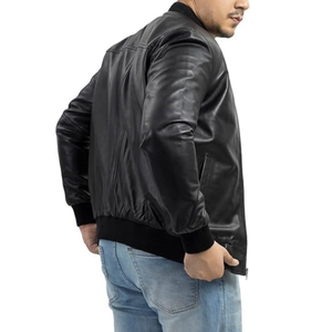 Veste bomber varsity pour homme en polyester/coton, imperméable, respirante, séchage rapide, logo frontal personnalisable, double - Product Image 2