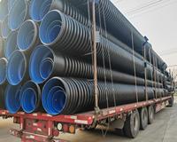 Tuyau de drainage corrugué à double paroi en HDPE, canalisations flexibles haute pression DN300-DN400, usage industriel