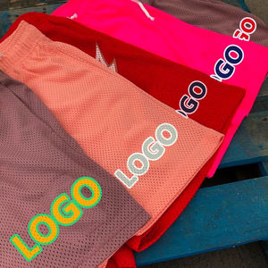 Vintage Mesh Biker Shorts Manufacturer Custom Logo Color Double <b>Layer</b> Eco-Friendly Breathable Digital All Print Blank Shorts - Product Image 3