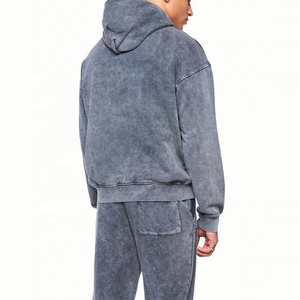 Chándales de lavado ácido OEM para hombre al por mayor, chándales de lavado ácido de invierno de talla grande de manga larga personalizados de alta calidad de Pakistán - Product Image 3