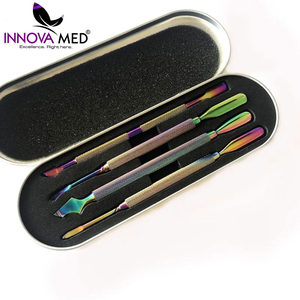 Eco Friendly Reusable Stainless Steel Nail Cuticle Pusher Professional Dual End for Manicure Pedicure By INNOVAMED INSTRUMENT - Product Image 2