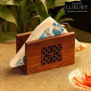 ห่วงใส่ผ้าเช็ดปากทำจากไม้อะคาเซียหินอ่อน - Product Image 4