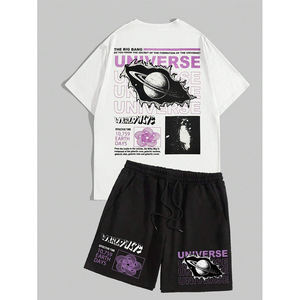 เสื้อพิมพ์ลายแขนสั้นสำหรับผู้ชายเสื้อแนวสตรีทผ้าคอตตอน100% - Product Image 5