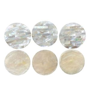 Sous-verre de luxe fait main en nacre incrustée, style européen, durable, logo personnalisé, couleur naturelle pour la maison et les restaurants - Product Image 3