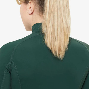 Horse Riding Clothing Female Outdoor <b>Long</b> <b>Sleeve</b> Zip Up <b>Base</b> <b>Layer</b> Equestrian Apparel Lace Riding Show Shirt - Product Image 2