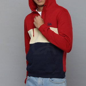 Pull à capuche de haute qualité pour hommes Logo personnalisé Conception Couleur unie Plus Size Demi-fermeture éclair 100% coton pour l'hiver - Product Image 2