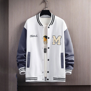 Chaquetas de Béisbol Personalizadas con Bordado Chenille, Chaquetas de Béisbol para Hombre de Lana y Lona, Cuello Alto, Impermeables y Transpirables - Product Image 2