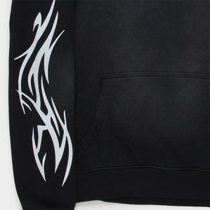 100% Cotton 450gsm Heavyweight Lined Fleece Custom Logo Men's <b>Gym</b> <b>Hoodie</b> Solid Color Block Streetwear Plus Size Tracksuit Winter - Product Image 5