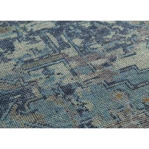 พรมขนสัตว์ถักมือเออร์เบ คลาสสิค บลู ขนาด 9x12 ฟุต ลายเหรียญตรา สำหรับตกแต่งบ้าน ห้องนั่งเล่น หรือทางเดิน-GS-1068 (CS-01) - Product Image 3