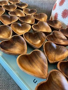 Best Product 100%High Quality Wooden Candle Bowl with <b>Heart</b> <b>Shape</b> Bowl for Diwali Christmas Decorative Item Latest Design - Product Image 5