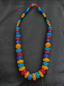 Women's High Quality Multi-Color Handmade Resin Necklace Trendy Angel Model Pattern Multipurpose Fashion Jewelry From India - Product Image 3