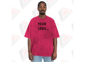 Élégant hommes lavage à l'acide t-shirt doux à la mode confortable - Product Image 4