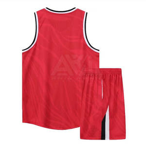 Tenues de basket-ball respirantes de fabrication professionnelle, personnalisables, 100% polyester, vêtements de sport - Product Image 2