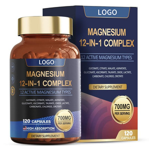 Cápsulas de Glicinato de Magnesio Complejo, Apoyo al Bienestar Mineral, Suplemento Natural para el Cuidado de la Salud, OEM, Marca Privada, Empaque Personalizado - Product Image 5
