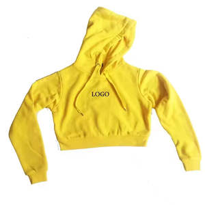 Ensemble de survêtement actif en molleton d'hiver pour femmes, sweat-shirt à capuche, pantalon de jogging, 2 pièces, logo personnalisé, jaune, vente en gros - Product Image 6