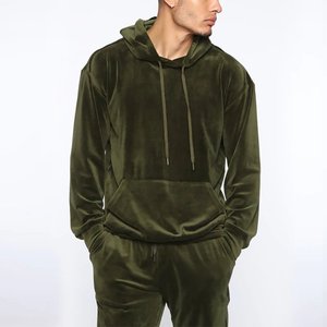 Winter Warm Hoodie Tracksuits Men Fashion Solid Two Piece Sets Autumn Casual Long Sleeve Hooded Sweatshirt And <b>Pants</b> Suits Men's - Product Image 6