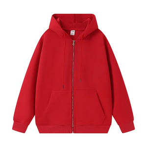 Sweat-shirts à capuche zippés pour hommes en molleton 100% coton, poids lourd, vente en gros, hiver, épaules tombantes, avec logo personnalisé, fabriqués au Pakistan - Product Image 4