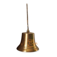 Cloche d'ancre en laiton massif de style antique décor nautique cadeau maritime avec impression de découpe polie bateau/cloche de bateau