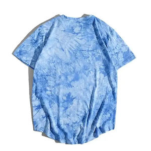 Hop Hip estilo logotipo personalizado hombres lavado ácido Casual Streetwear Hip Hop 100% algodón camisetas con Logo Vintage camiseta para hombres - Product Image 2