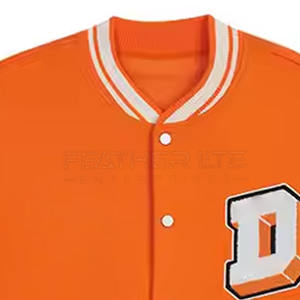 Veste unisexe personnalisée avec broderie de lettres et boutons pour hommes Veste lettrée style décontracté pour hommes à prix réduit - Product Image 2